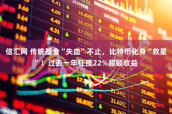 信汇网 传统基金“失血”不止，比特币化身“救星”！过去一年狂揽22%超额收益