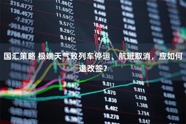 国汇策略 极端天气致列车停运、航班取消，应如何退改签？